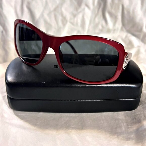 BVLGARI Burgundy Crystal Accent Sunglasses 8003-B 826 87 59 17-130